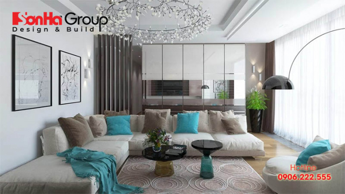 Không gian đẹp phòng khách thiết kế hiện đại và sang trọng 12