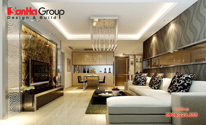 Không gian đẹp phòng khách thiết kế hiện đại và sang trọng 9