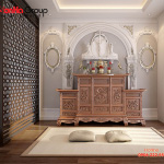 Mẫu bàn thờ đẹp cho gia chủ tuổi Thân   mẫu 11