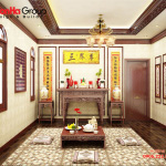 Mẫu bàn thờ đẹp cho gia chủ tuổi Thân   mẫu 12