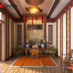 Mẫu bàn thờ đẹp cho gia chủ tuổi Thân   mẫu 14