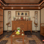 Mẫu bàn thờ đẹp cho gia chủ tuổi Thân   mẫu 5