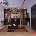 Mẫu bàn thờ đẹp cho gia chủ tuổi Thân   mẫu 6