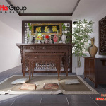 Mẫu bàn thờ đẹp cho gia chủ tuổi Thân   mẫu 7