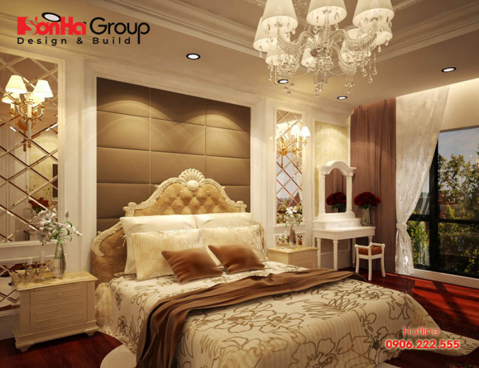 Phương án trang trí nội thất phòng ngủ mang phong cáchcổ điển đẹp và sang 