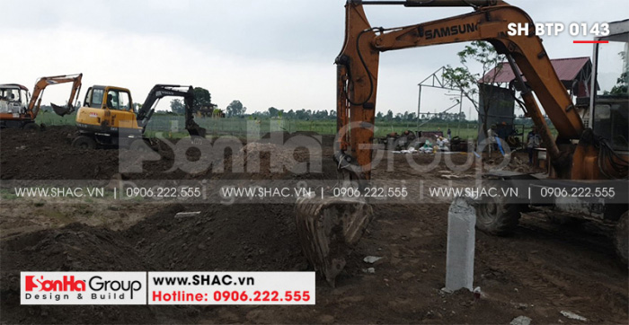 1 Ảnh thi công biệt thự sân vườn tại hải phòng sh btp 0143