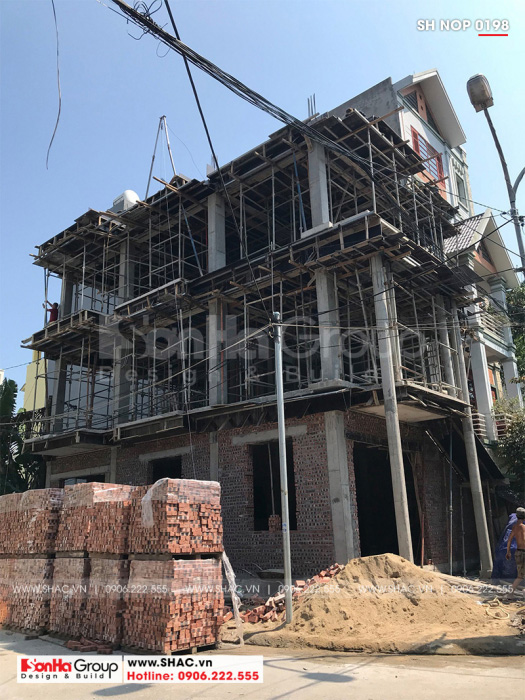 1 Ảnh thi công nhà ống cổ điển kiểu pháp tại hải phòng sh nop 0198