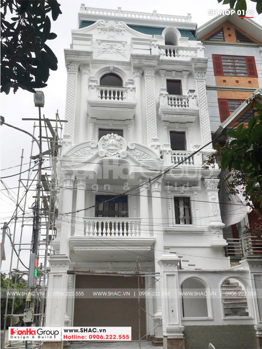 Thiết kế kiến biệt thự 7 tầng kết hợp văn phòng  Villa Lạng Sơn
