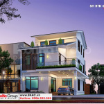 1 Thiết kế biệt thự hiện đại đẹp tại quảng ninh sh btd 0077