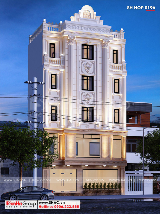 1 Thiết kế nhà ống tân cổ điển đẹp tại nam định sh nop 0196