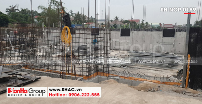 2 Ảnh thi công biệt thự 1 tầng kiểu tân cổ điển tại hải phòng sh btp 0143