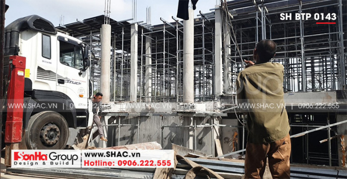 2 Ảnh thi công biệt thự sân vườn tại hải phòng sh btp 0143