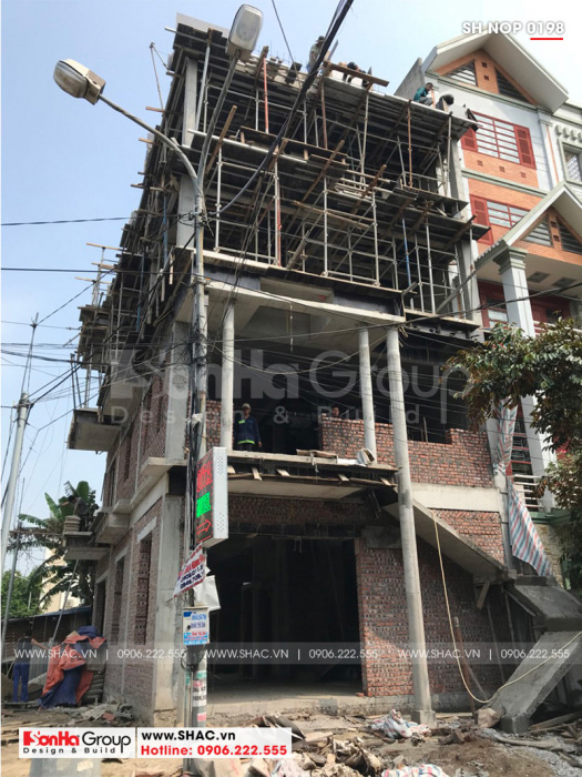 2 Ảnh thi công nhà ống cổ điển tại hải phòng sh nop 0198