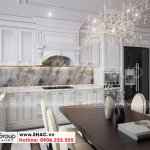 2 Mẫu nội thất phòng bếp ăn sang trọng tại hải phòng