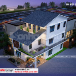 Hệ thống mái thái tuyệt đẹp của ngôi biệt thự 3 tầng