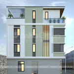 3 Phối cảnh nhà ống hiện đại mặt tiền 4m tại hải phòng sh nod 0207