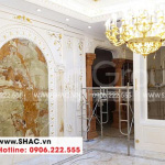 4 Ảnh thi công nội thất biệt thự 1 tầng kiểu tân cổ điển tại hải phòng sh btp 0143