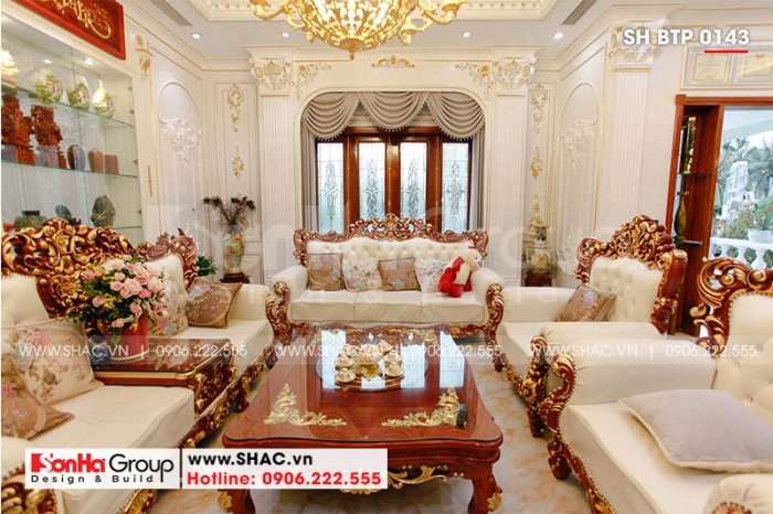 4 Ảnh thực tế nội thất phòng khách tại hải phòng sh btp 0143