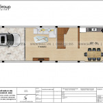 4 Mặt bằng công năng tầng 1 nhà ống kiểu pháp đẹp tại hải phòng sh nop 0195