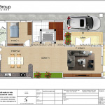 4 Mặt bằng tầng 1 biệt thự hiện đại đẹp tại quảng ninh sh btd 0077