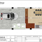 4 Mặt bằng tầng 1 nhà ống kiểu hiện đại đẹp tại hải phòng sh nod 0207