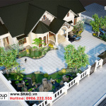 4 Thiết kế biệt thự sân vườn kiểu tân cổ điển tại hải phòng sh btp 0143