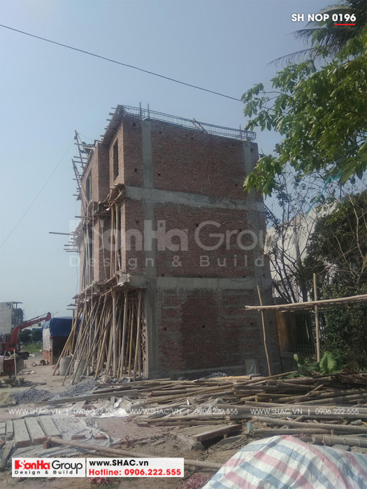 5 Ảnh thực tế nhà ống 5 tầng phong cách tân cổ điển kết hợp kinh doanh cafe tại nam định sh nop 0196