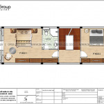 5 Bản vẽ tầng 2 nhà ống pháp 4 tầng tại hải phòng sh nop 0195