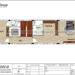 5 Bản vẽ tầng 4 nhà ống kiểu tân cổ điển tại hải phòng sh nop 0197