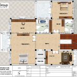 5 Mặt bằng tầng 3 biệt thự lâu đài 3 tầng 1 tum tại hà nội sh btld 0040