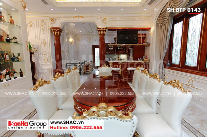 6 Ảnh thực tế nội thất phòng ăn tại hải phòng sh btp 0143