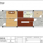 6 Bản vẽ tầng 4 nhà ống mặt tiền 4,4m tại quảng ninh sh nod 0208