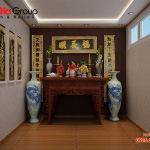 Mẫu thiết kế phòng thờ đẹp và phong thủy cho nhà phố năm 2020