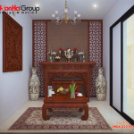 Mẫu thiết kế phòng thờ đẹp và phong thủy cho nhà phố năm 2020   Mẫu 12