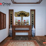 Mẫu thiết kế phòng thờ đẹp và phong thủy cho nhà phố năm 2020   Mẫu 14