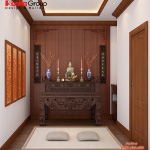 Mẫu thiết kế phòng thờ đẹp và phong thủy cho nhà phố năm 2020   Mẫu 15