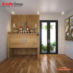 Mẫu thiết kế phòng thờ đẹp và phong thủy cho nhà phố năm 2020   Mẫu 6