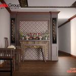 Mẫu thiết kế phòng thờ đẹp và phong thủy cho nhà phố năm 2020   Mẫu 8