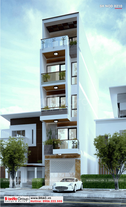 1 Thiết kế nhà ống hiện đại đẹp tại hải dương sh nod 0210