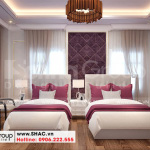11 Thiết kế nội thất phòng ngủ 4 và 6 khách sạn tân cổ điển tại hà nội sh ks 0070