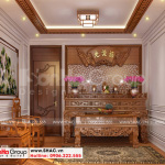 12 Cách bố trí nội thất phòng thờ nhà ống tân cổ điển mặt tiền 3.4m tại hà nội sh nop 0199