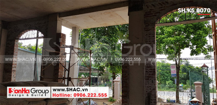 2 Ảnh thực tế thi công khách sạn tân cổ điển tại hà nội sh ks 0070