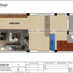 2 Mặt bằng tầng 1 nhà ống tân cổ điển 5 tầng 1 tum tại hải phòng sh nop 0200