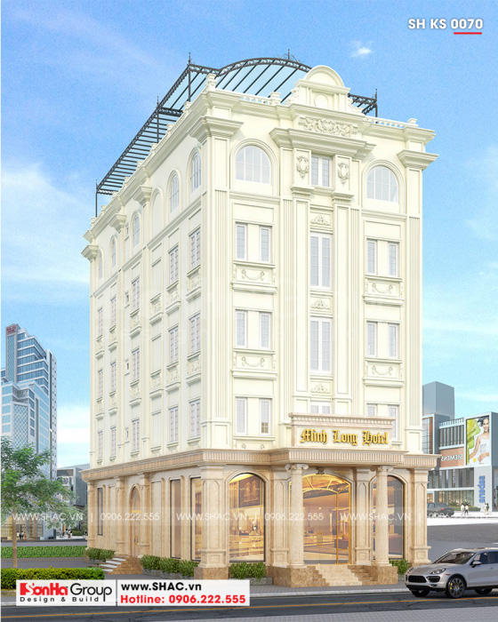 2 Mẫu khách sạn 3 sao tại hà nội sh ks 0070