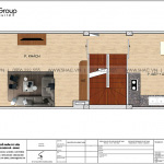 3 Bản vẽ tầng 2 nhà ống hiện đại mặt tiền 4m tại hà nội sh nod 0209