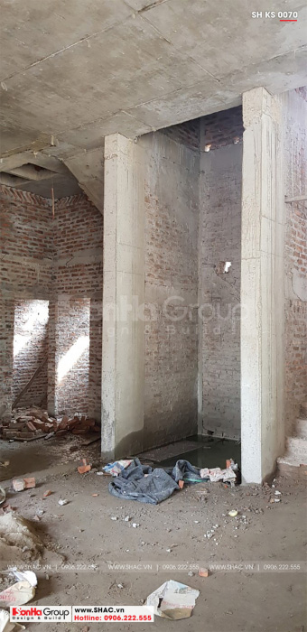 4 Ảnh thực tế thi công khách sạn 3 sao tại hà nội sh ks 0070