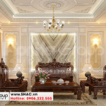 4 Trang trí nội thất phòng khách kiểu tân cổ điển tại hà nội sh nop 0199