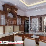 5 Cách bố trí nội thất phòng bếp nhà ống 5 tầng tân cổ điển tại hà nội sh nop 0199