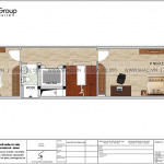 6 Bản vẽ tầng 4 nhà ống hiện đại 5 tầng tại hải dương sh nod 0210