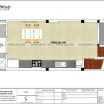 6 Mặt bằng tầng 5 nhà ống tân cổ điển 5 tầng 1 tum tại hải phòng sh nop 0200